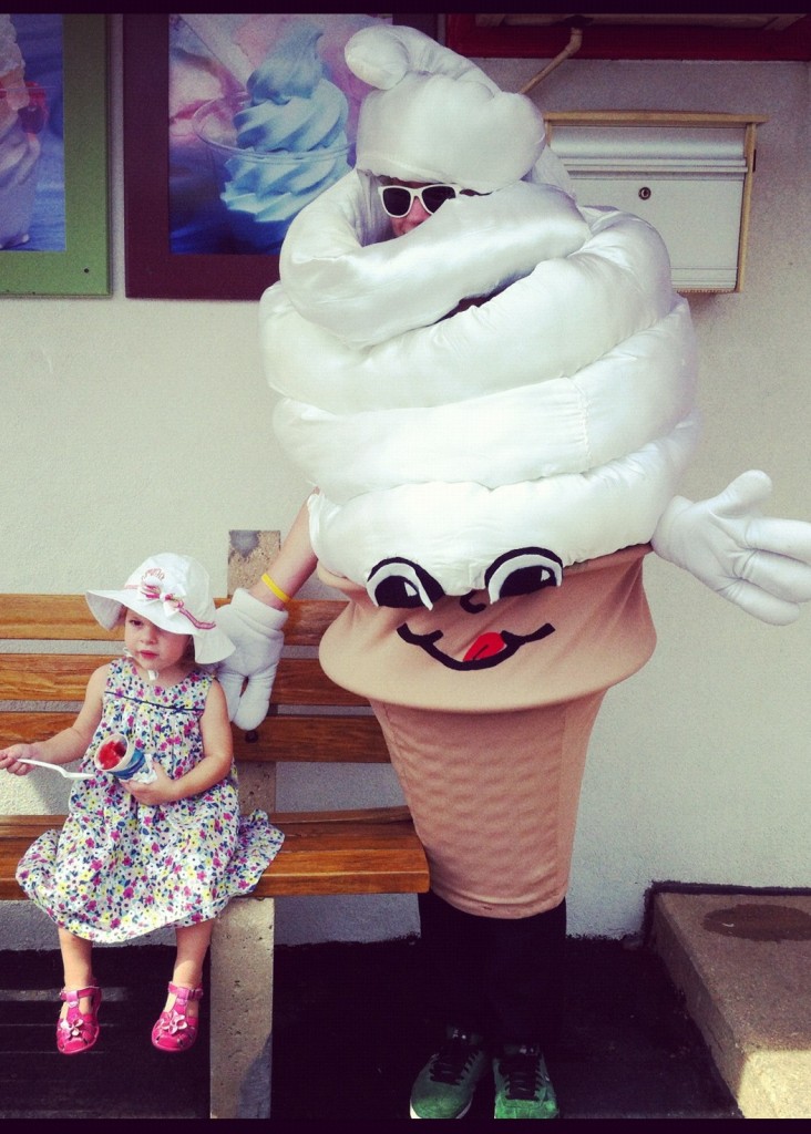 Ice Cream Delight Ice Cream Cone Mascot