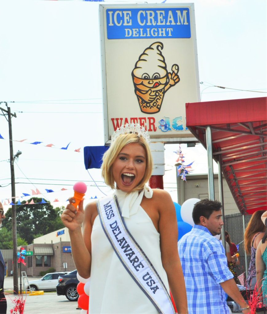 Miss Delaware at Ice Cream Delight of Delaware