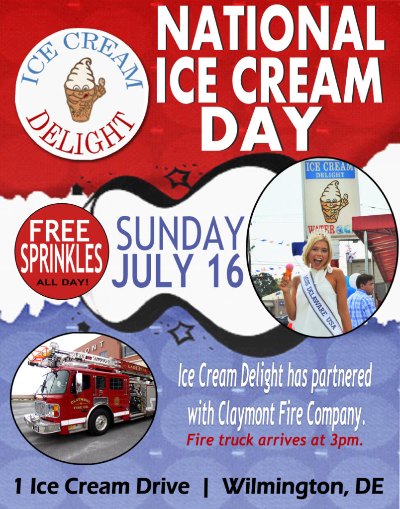 National Ice Cream Day 2017 at Ice Cream Delight of Delaware